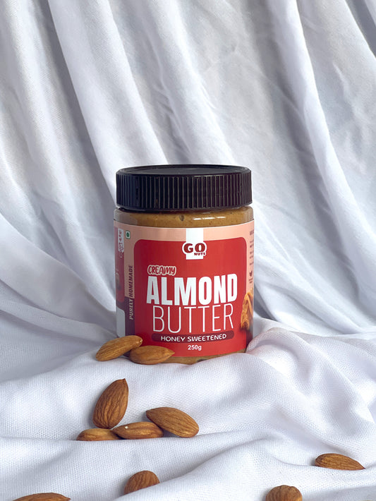 Almond Butter, Honey Sweetened, Creamy 250g