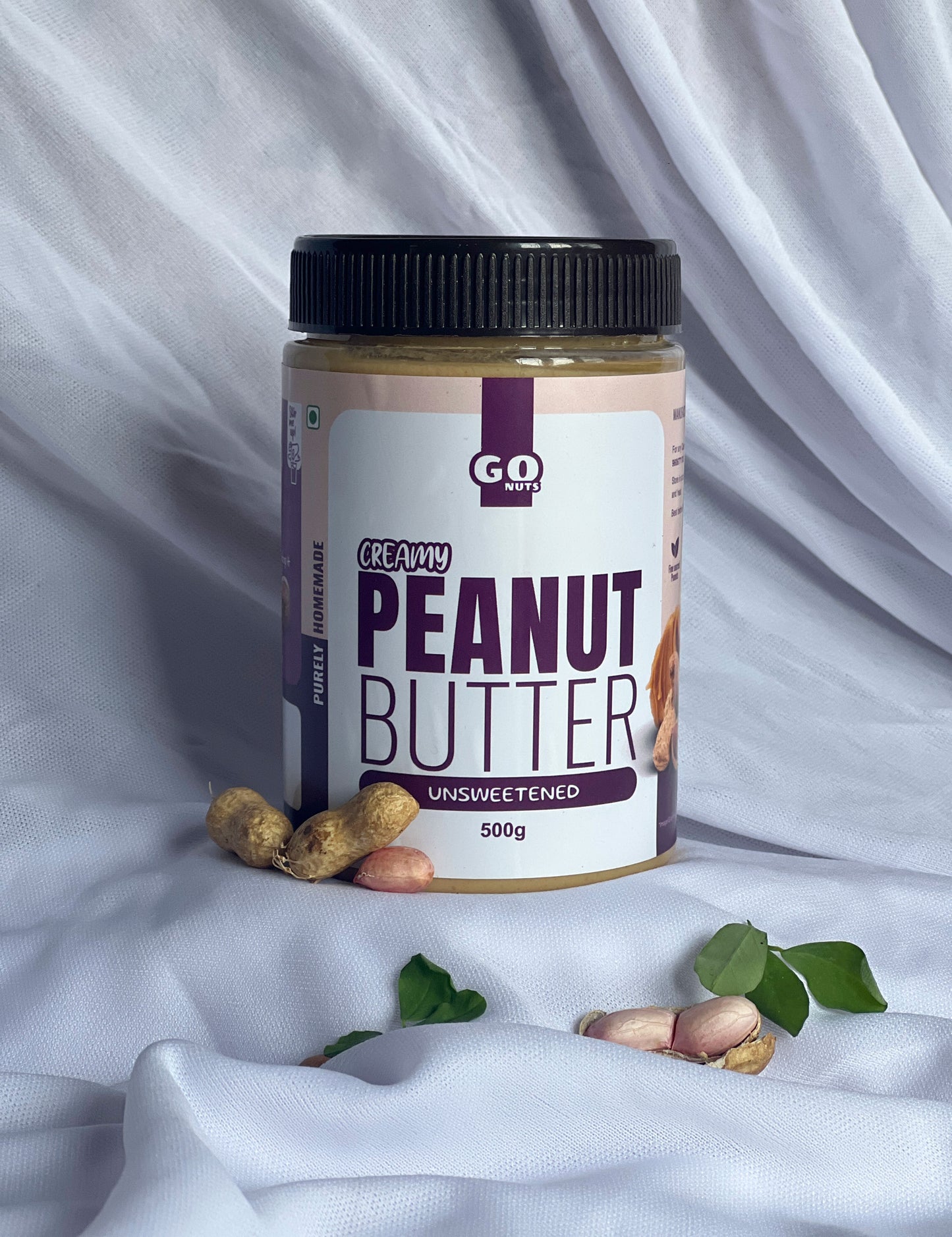 Peanut Butter, Unsweetened, Creamy 250g & 500g
